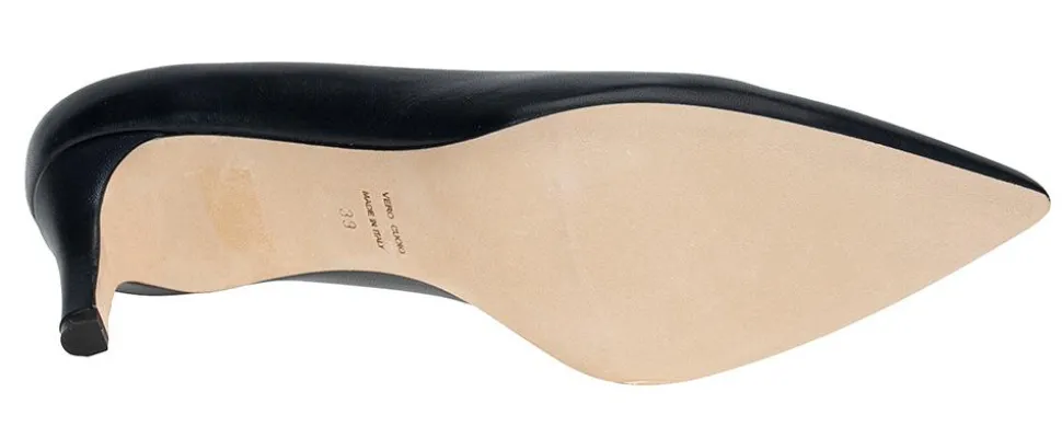 Pumps E08 Nappa-30 blå
