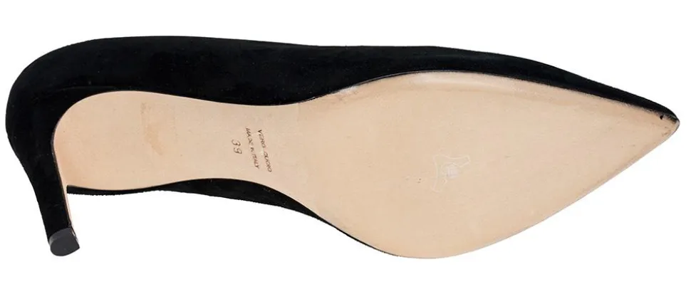 Pumps 1606 sort semsket