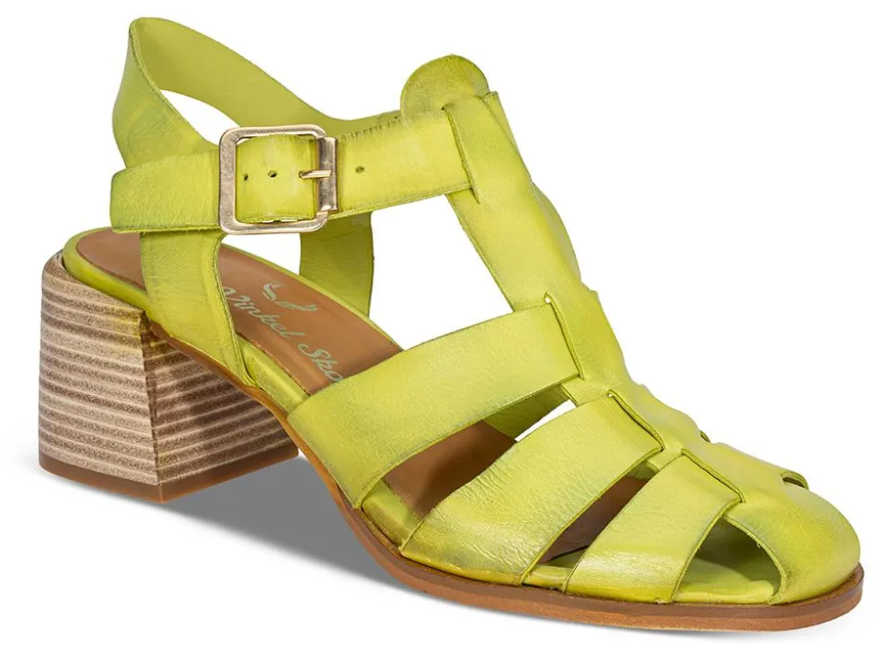 Sandal L18011 grønngul