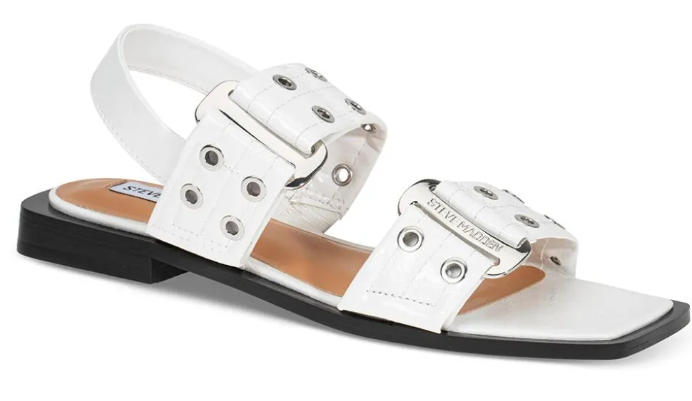 Sandal Saria lakk hvit