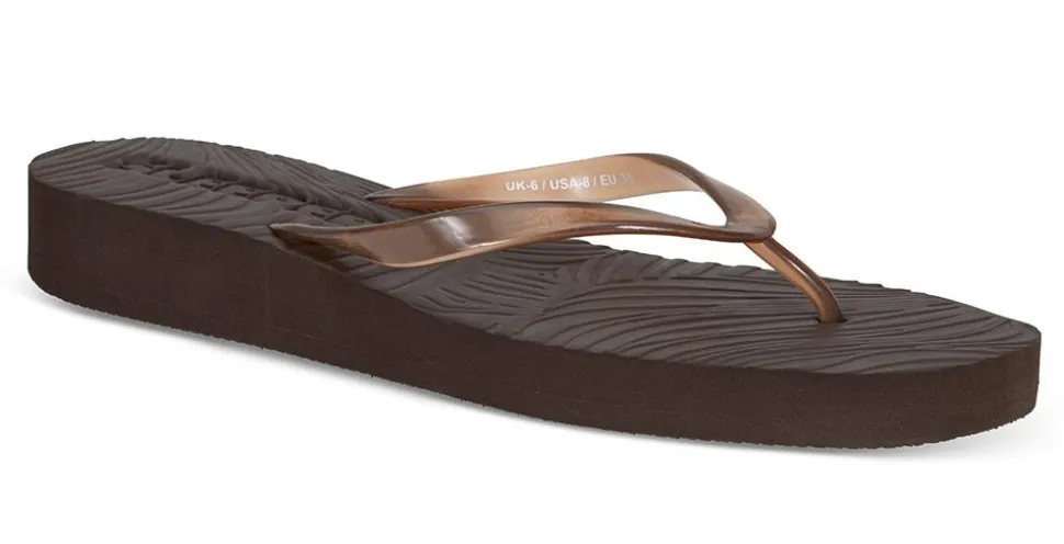 Sandal Transparant Platform brun
