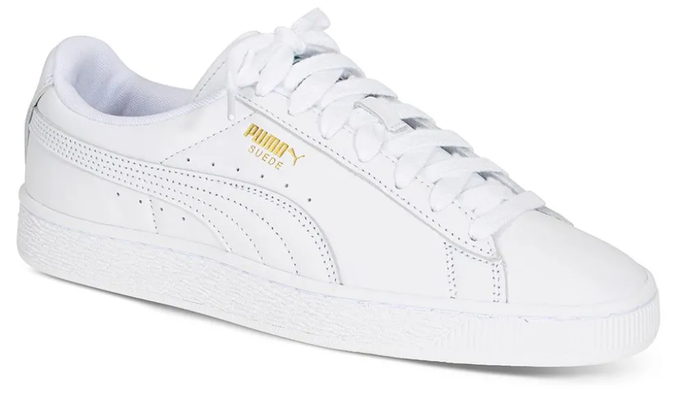 Sneakers Suede 408467 hvit skinn dame