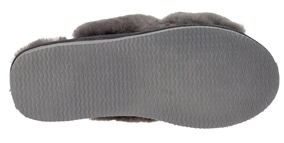 Tøffel Cross Luxe grå